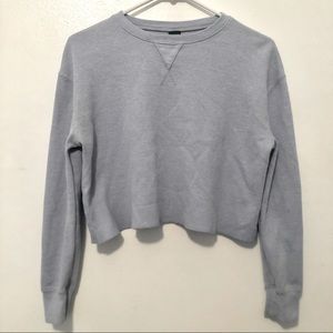 Baby Blue Crop Sweater